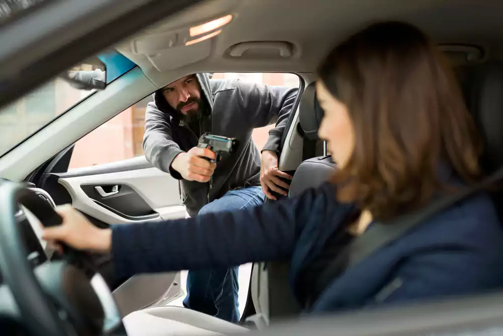 Hijacking in South Africa road